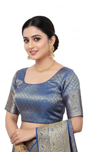 myFashion Banarasi Mashru silk saree with silver zari paisley motif, Pink with Brocade Blouse