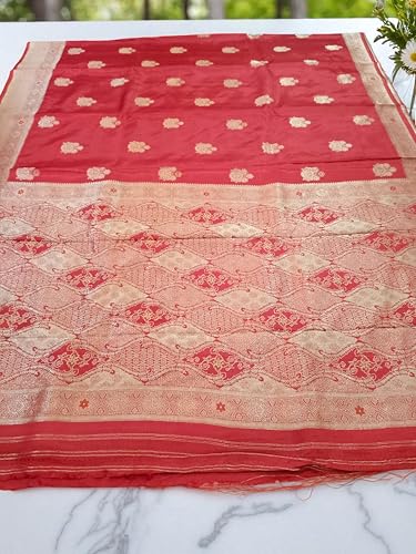 myFashion Tussar Banarasi saree with woven pattern border and pallu