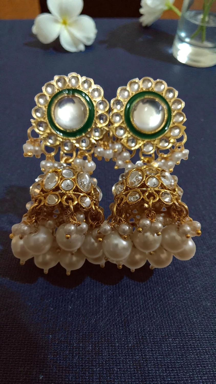myFashion Kundan Choker necklace set with Pearl