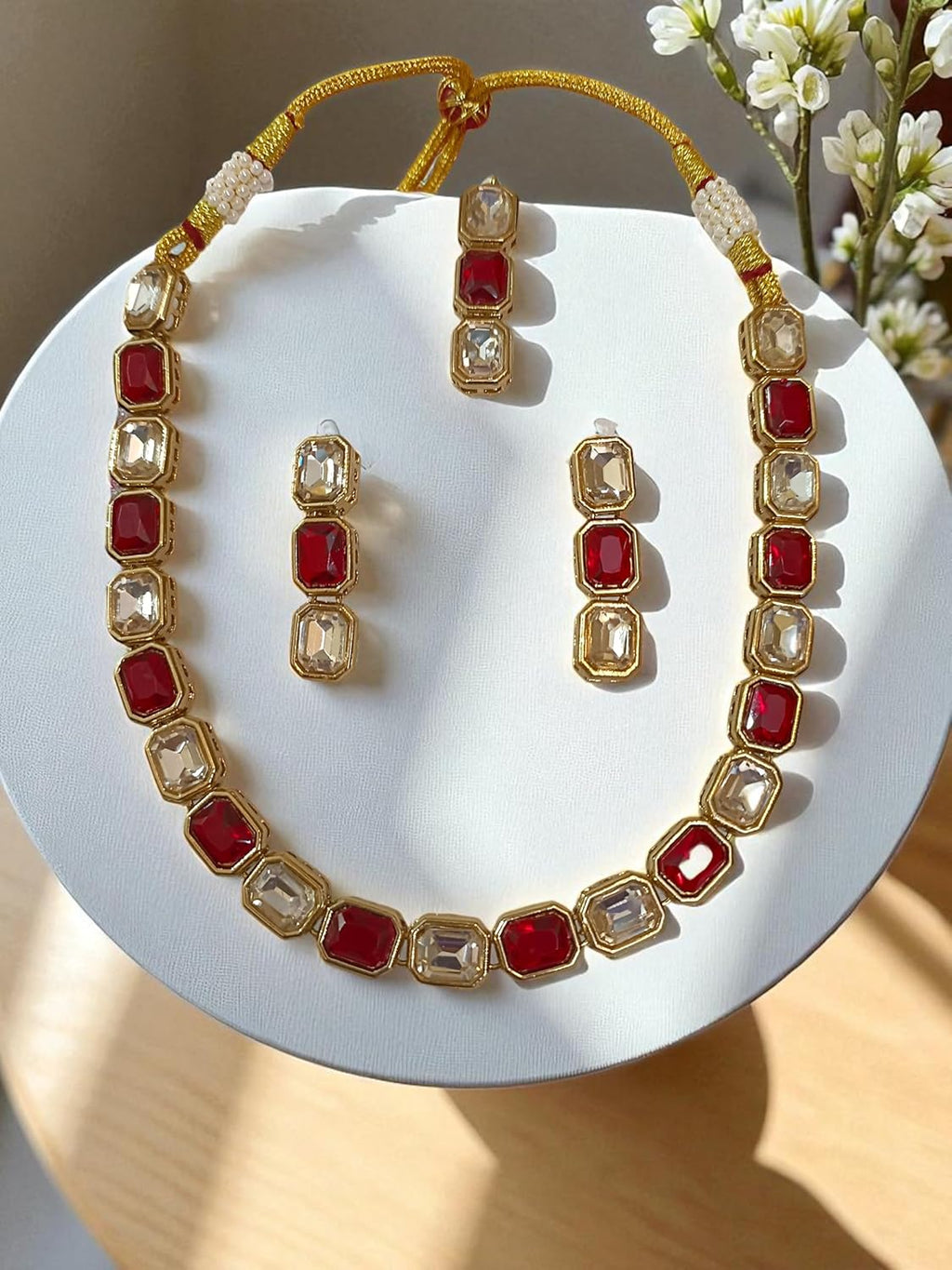 myFashion Kundan Choker Necklace set