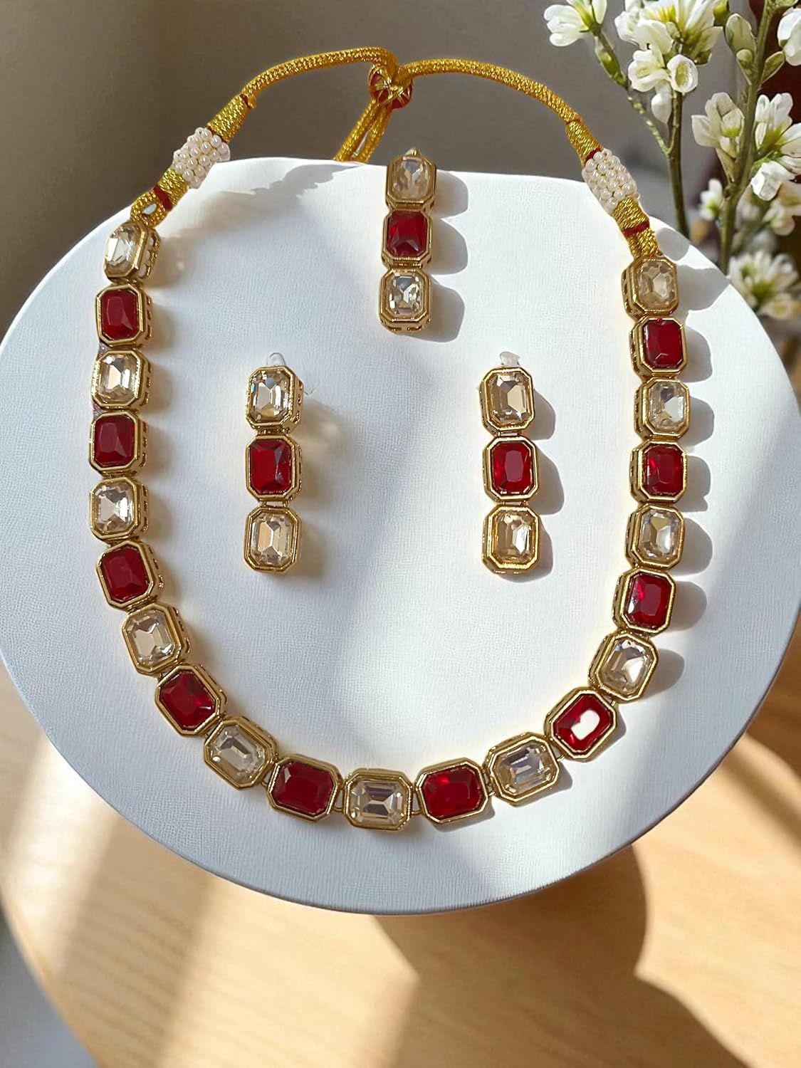myFashion Kundan Choker Necklace set