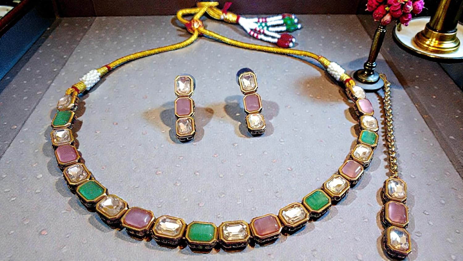 myFashion Kundan Choker Necklace set