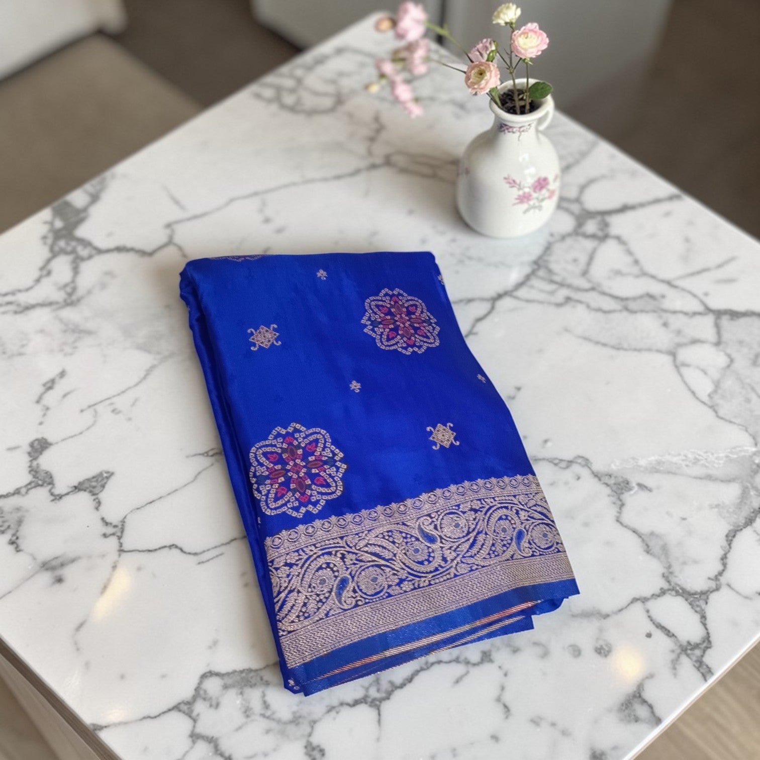 Banarasi Gajji Silk Saree with Meenakari Floral Butta Design | Festive & Wedding Wear | myFashion