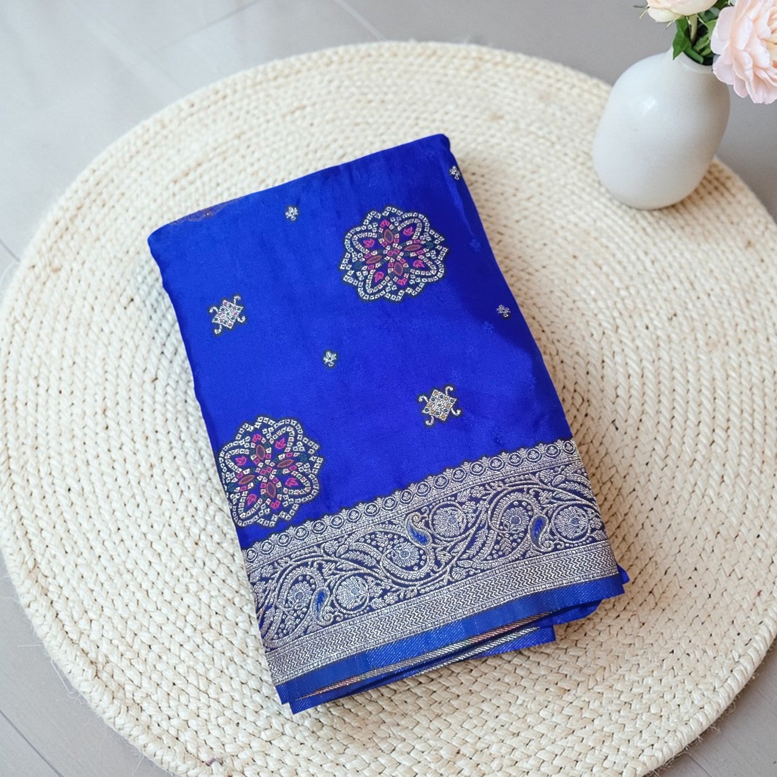 Banarasi Gajji Silk Saree with Meenakari Floral Butta Design | Festive & Wedding Wear | myFashion