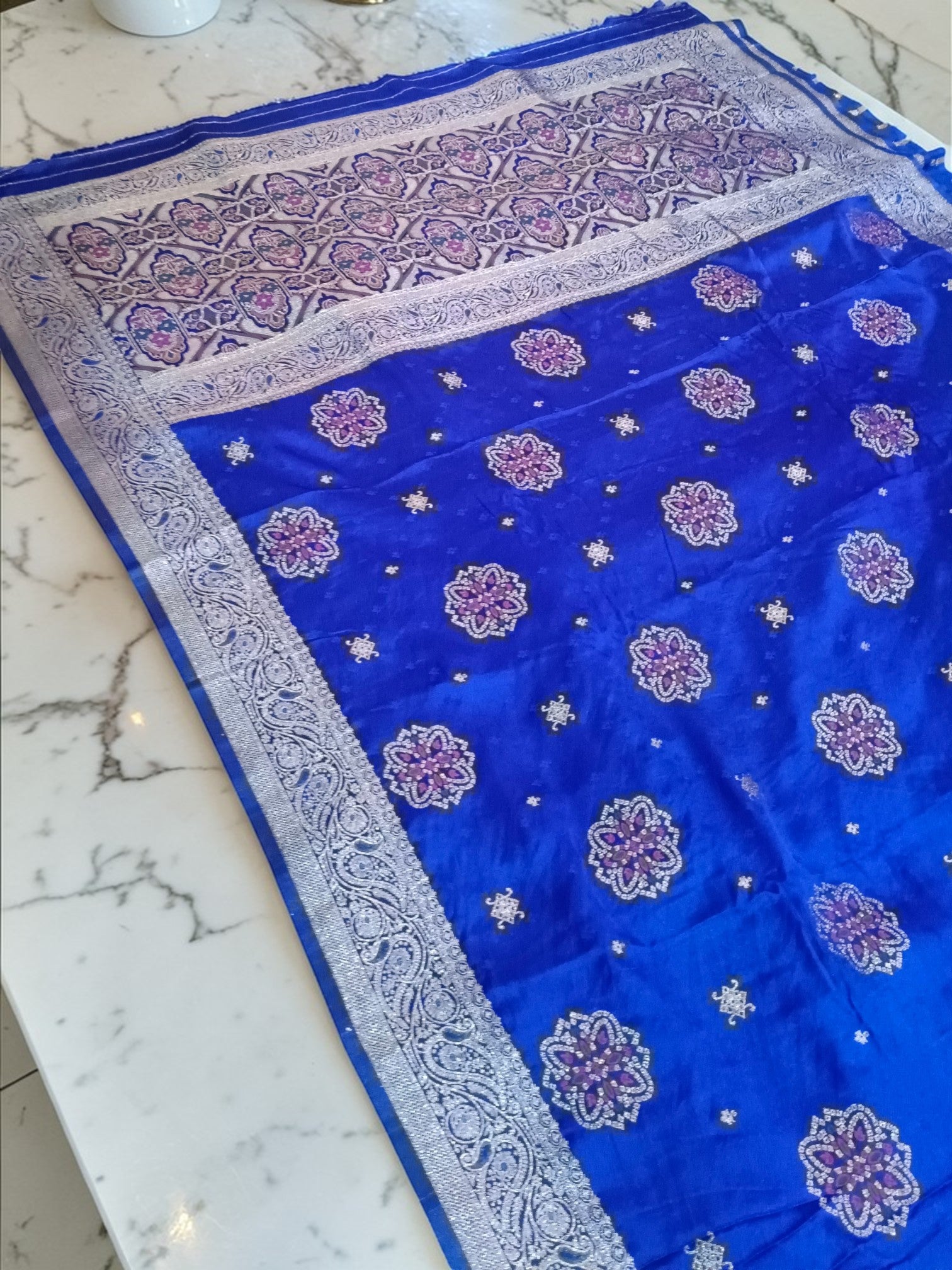 Banarasi Gajji Silk Saree with Meenakari Floral Butta Design | Festive & Wedding Wear | myFashion