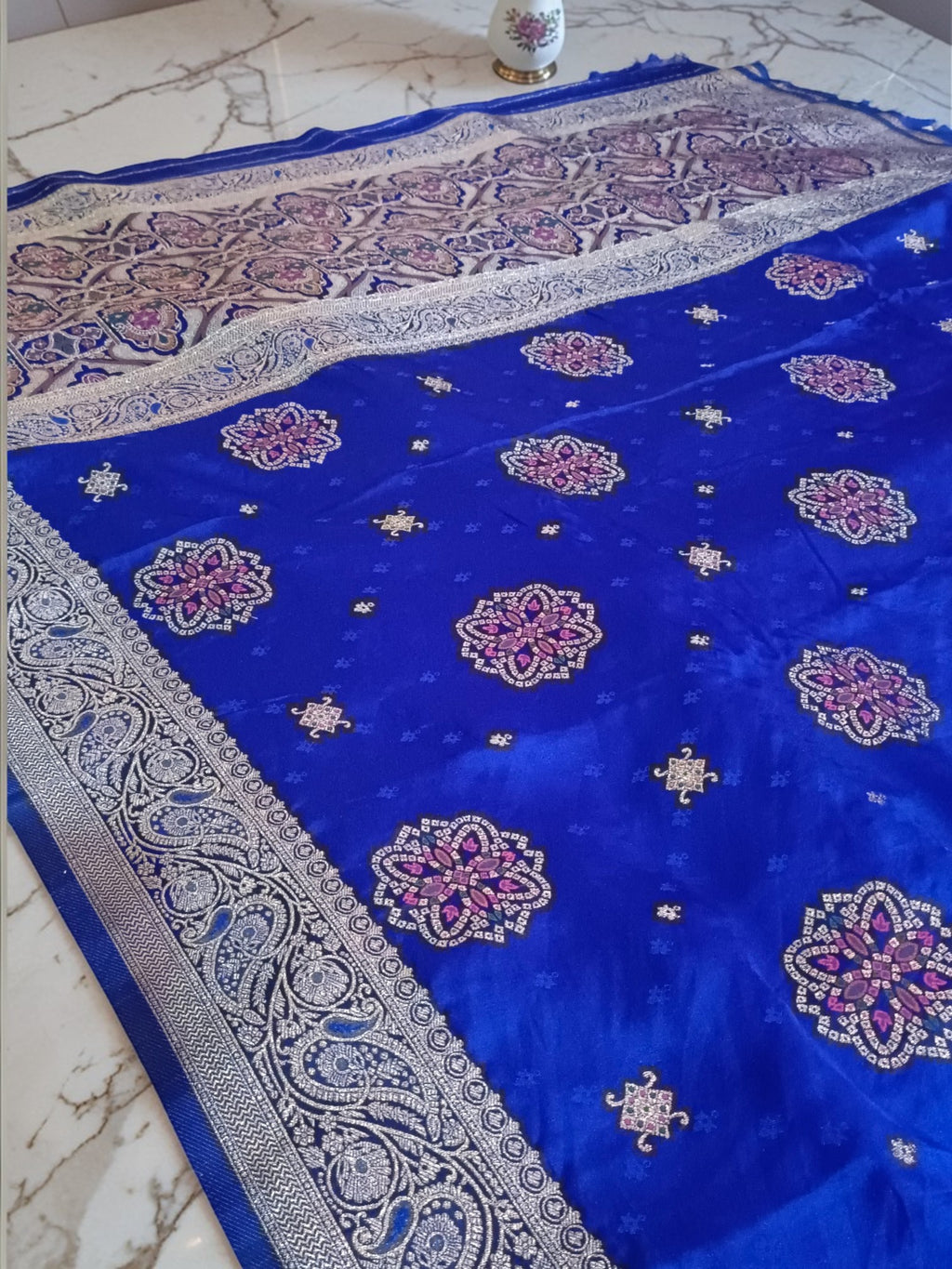 Banarasi Gajji Silk Saree with Meenakari Floral Butta Design | Festive & Wedding Wear | myFashion
