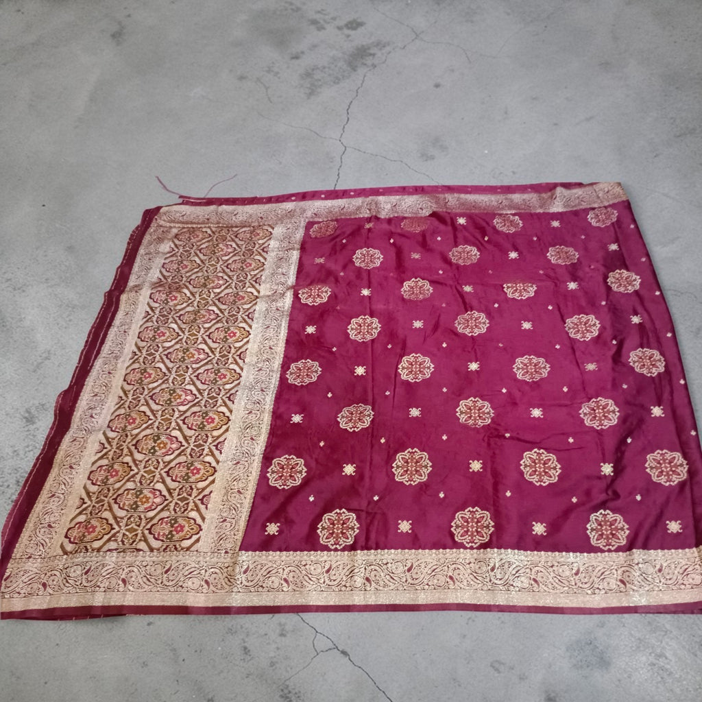 Banarasi Gajji Silk Saree with Meenakari Floral Butta Design | Festive & Wedding Wear | myFashion