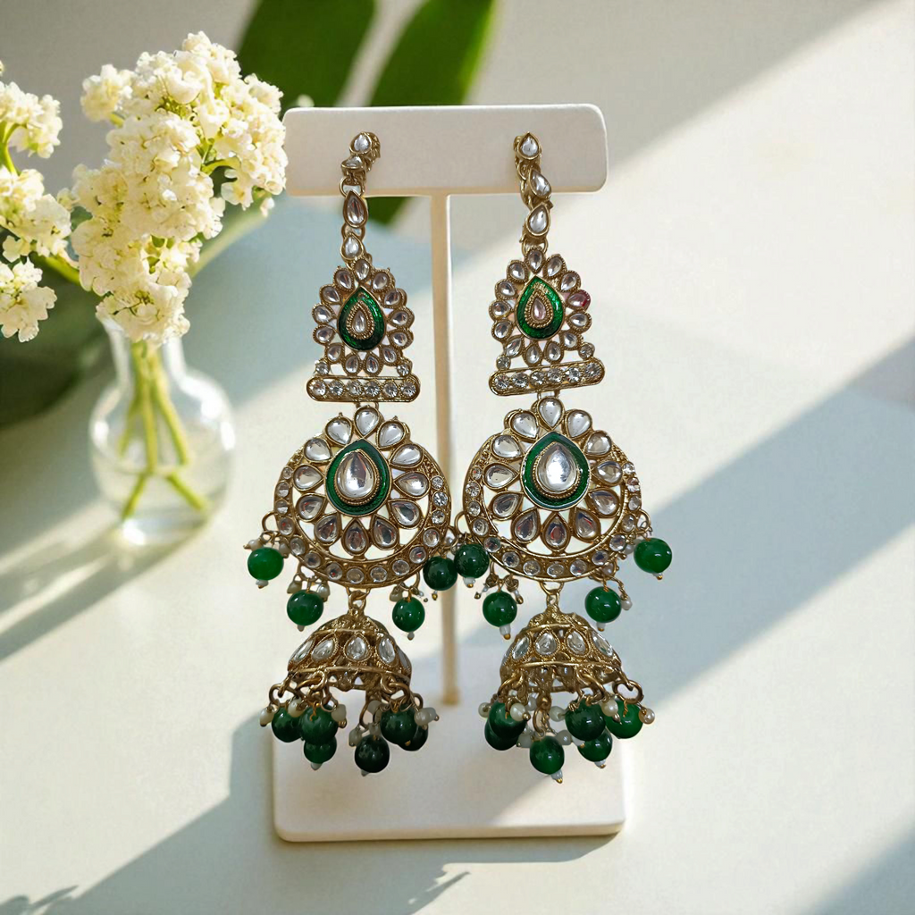 Grand Kundan Bridal Jewellery Set with Maatha Patti & Nath – Royal Wedding Collection