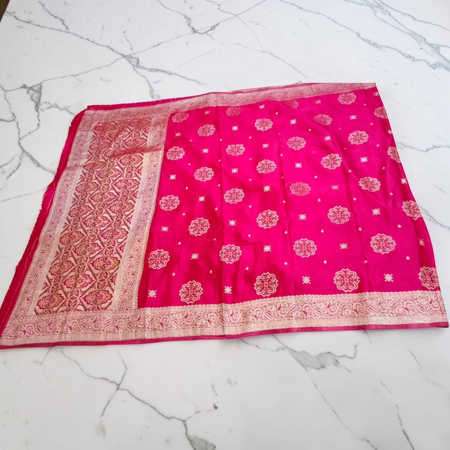 Banarasi Gajji Silk Saree with Meenakari Floral Butta Design | Festive & Wedding Wear | myFashion