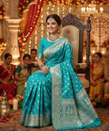 Banarasi Gajji Silk Kalash Motif Sari